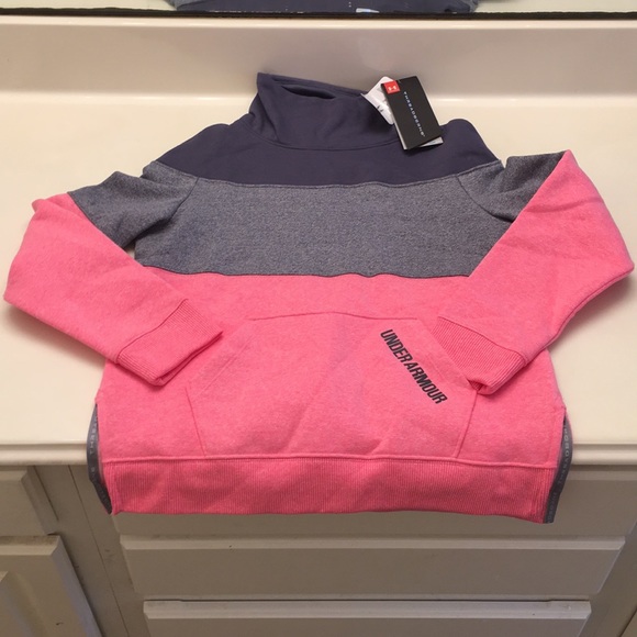 New Under Armour Girls turtleneck pullover - Picture 5 of 8